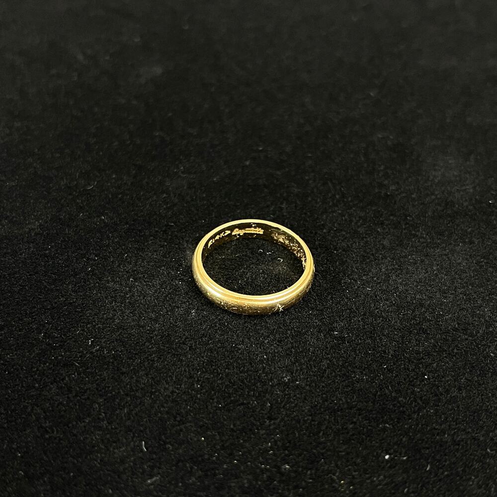 Vintage Exquisite 14K Yellow Gold Wedding Band Ring 3.69g Around Sz 5